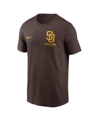 Men's Fernando Tatis Jr. Brown San Diego Padres 2024 MLB World Tour Seoul Series Name Number T-Shirt