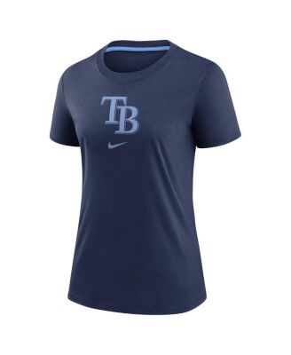 Women's Navy Tampa Bay Rays Authentic Collection Early Work Tri-Blend T-Shirt