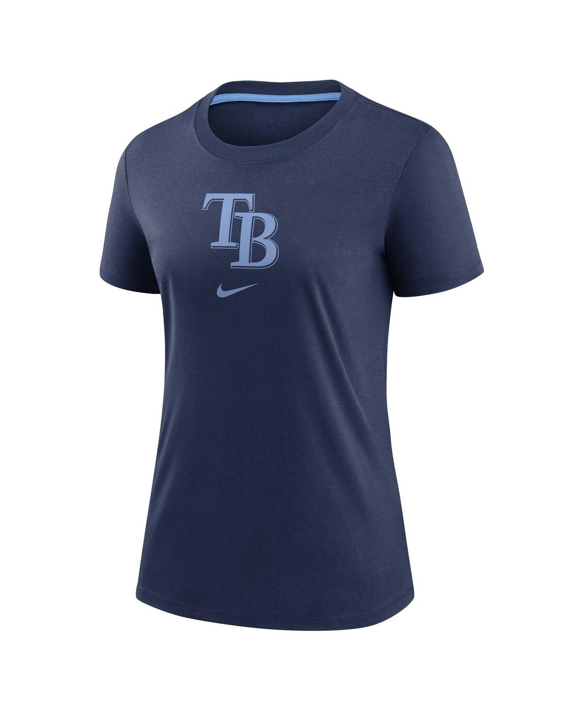 Nike Women's Navy Tampa Bay Rays Authentic Collection Early Work Tri-blend T-shirt In Navy,blue
