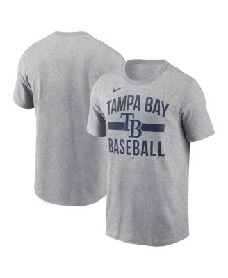 Nike - Men's Heather Gray Tampa Bay Rays Arched T-Shirt