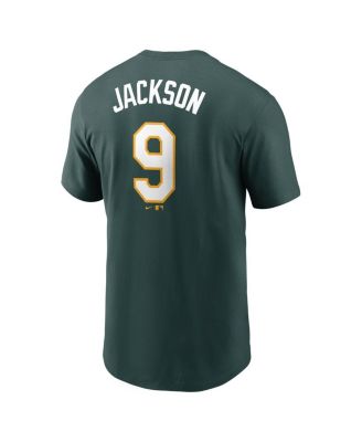 Men's Reggie Jackson Green Athletics Fuse Name Number T-Shirt