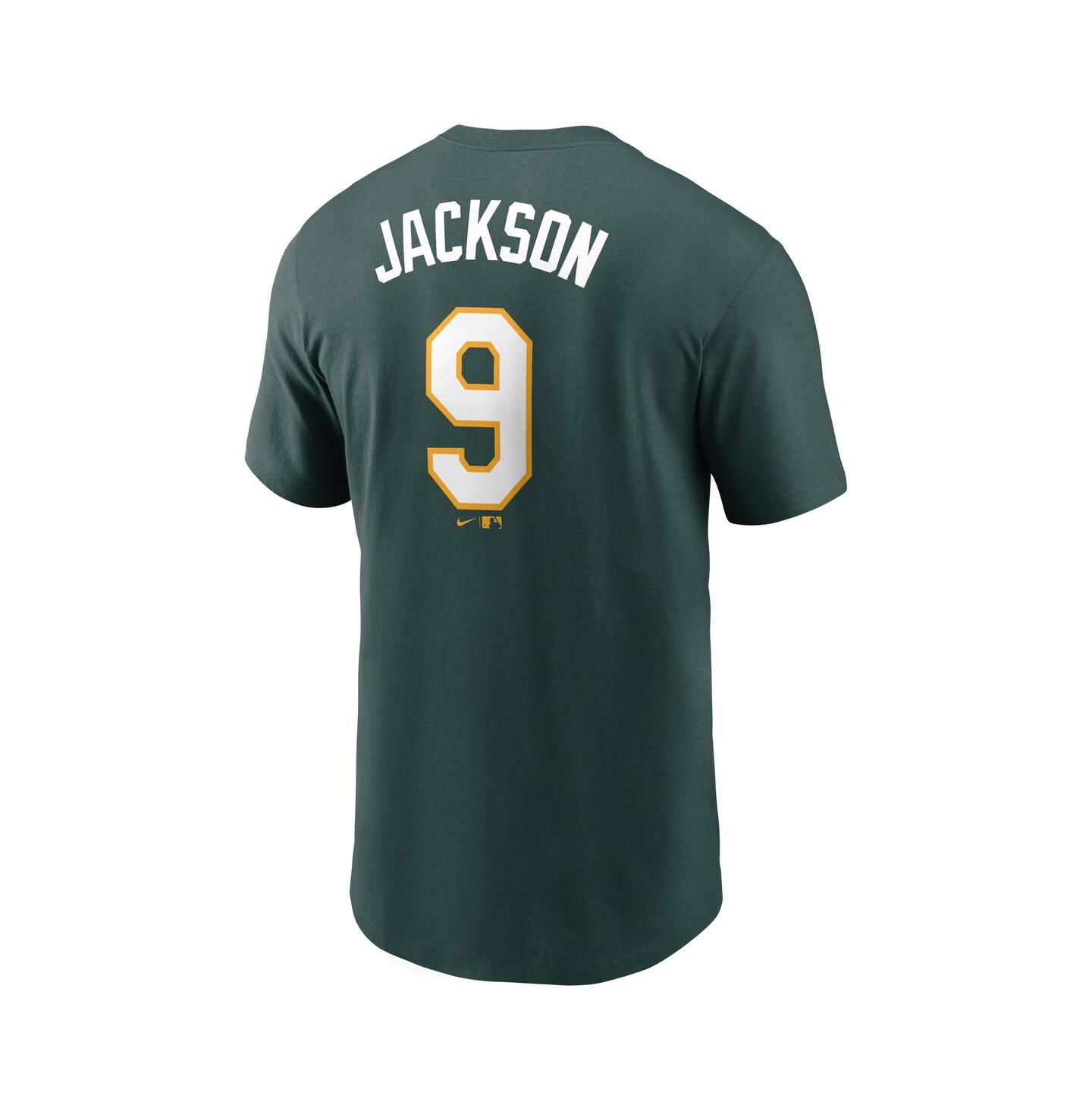 Мужская футболка Nike Reggie Jackson Green Athletics Fuse Name & Number — фото 2