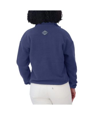 Women's Blue Tampa Bay Lightning Polar Fleece Half-Zip Jacket