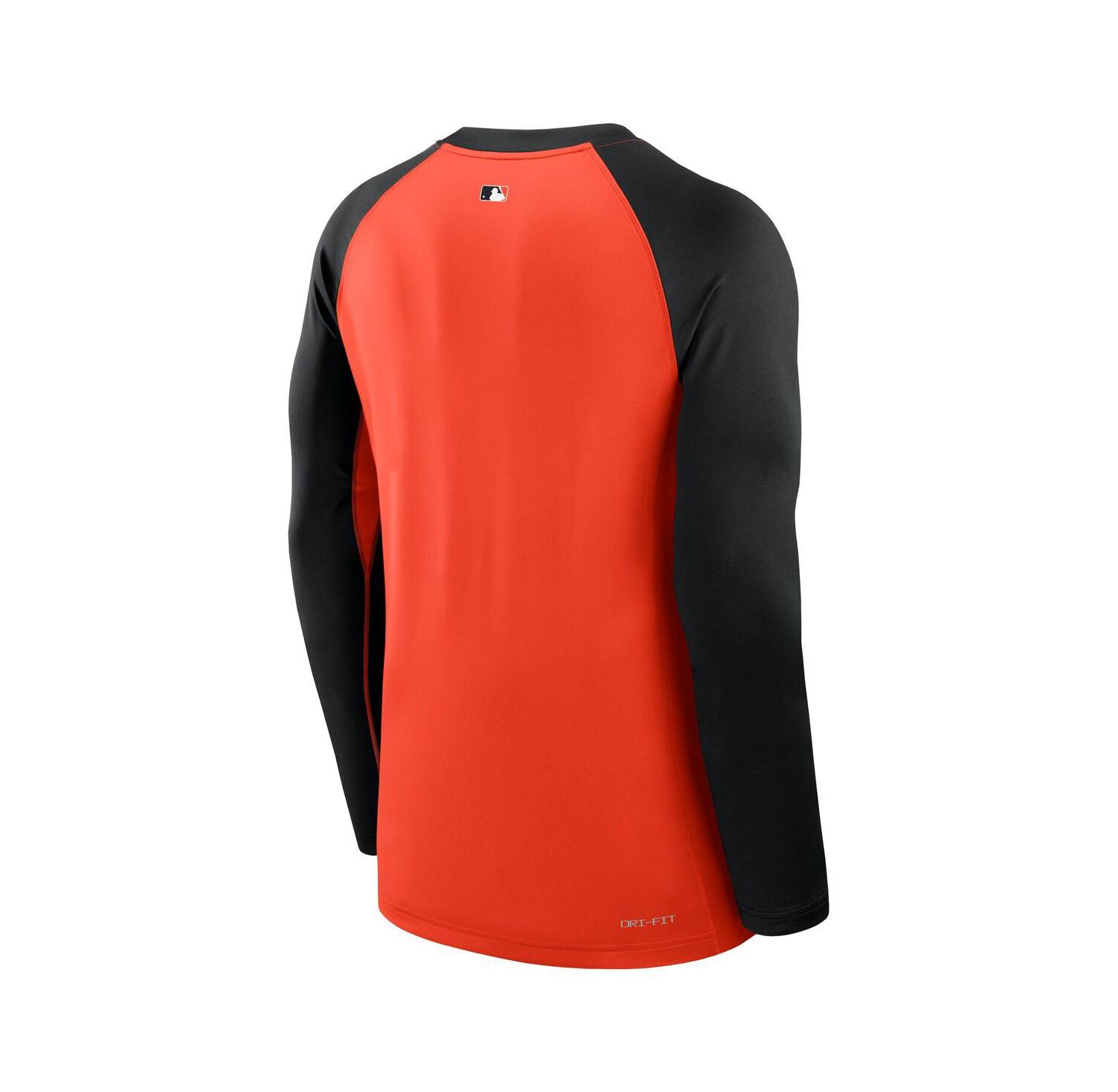 Men's Orange/Black Baltimore Orioles Authentic Collection Game Time Raglan Performance Long Sleeve T-Shirt