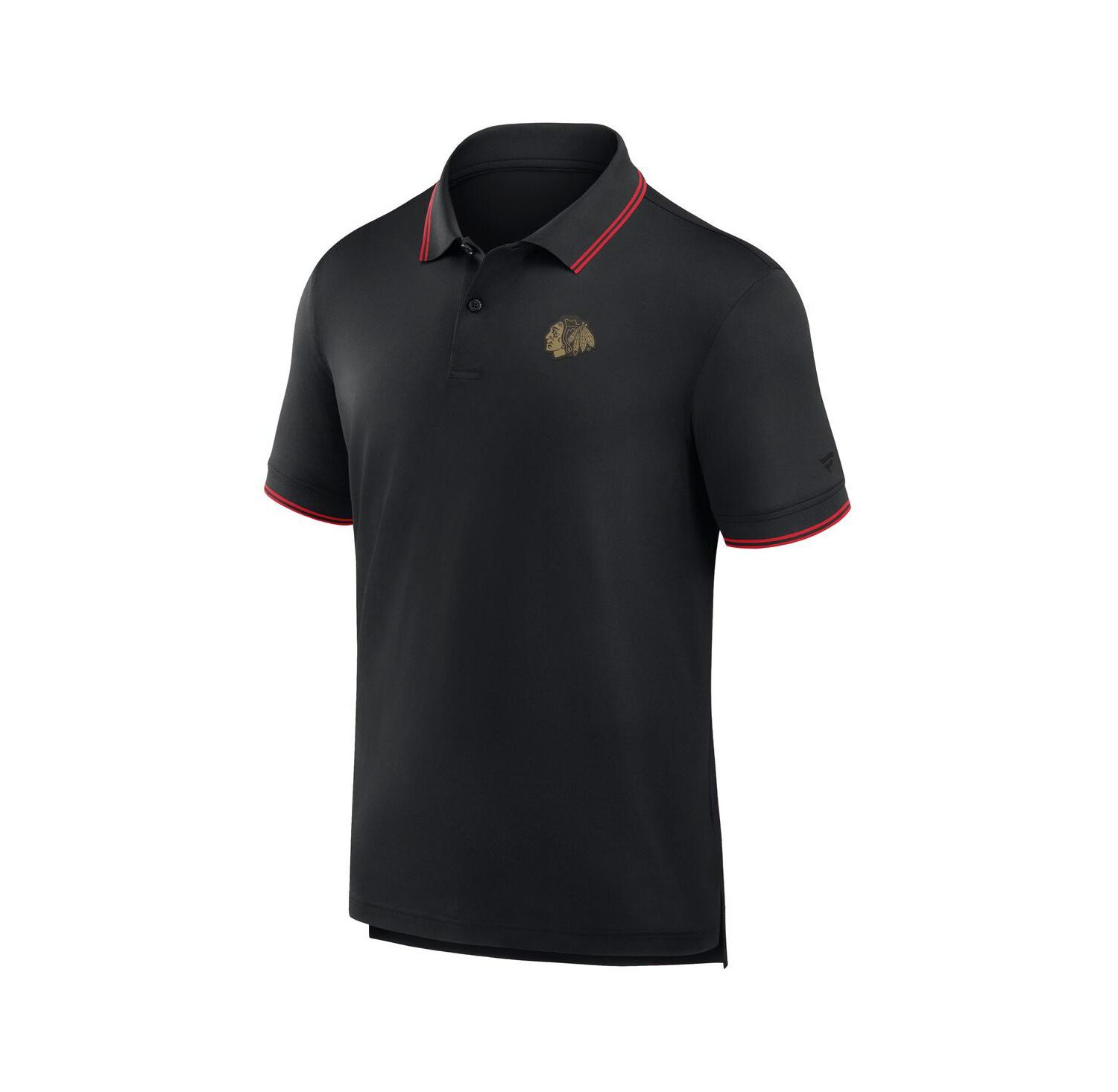 Men's Black Chicago Blackhawks Front Office Move Mono Polo Shirt
