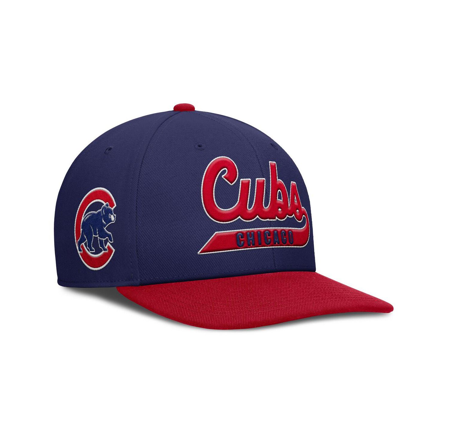 Men's Royal/Red Chicago Cubs Pro Performance Snapback Hat