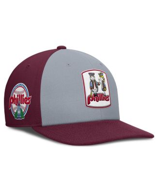Nike - Men's Gray/Burgundy Philadelphia Phillies Pro Performance Snapback Hat