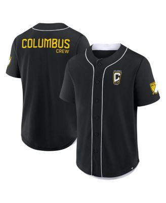 Fanatics - Men's Black Columbus Crew Injury Time Baseball Jersey
