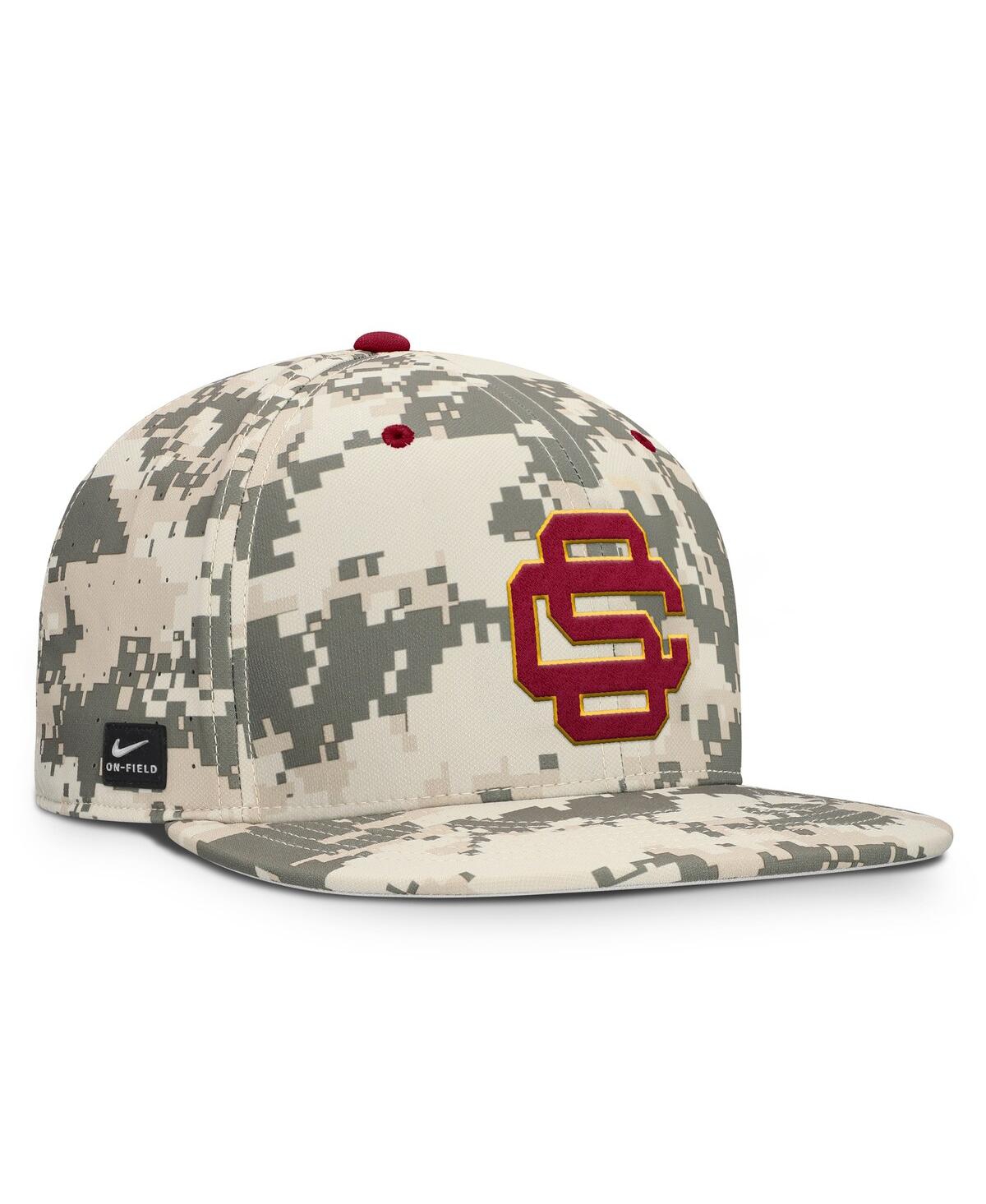 Nike Men's Digital Camo Usc Trojans 2025 Dugout True Performance Fitted Hat In Camo