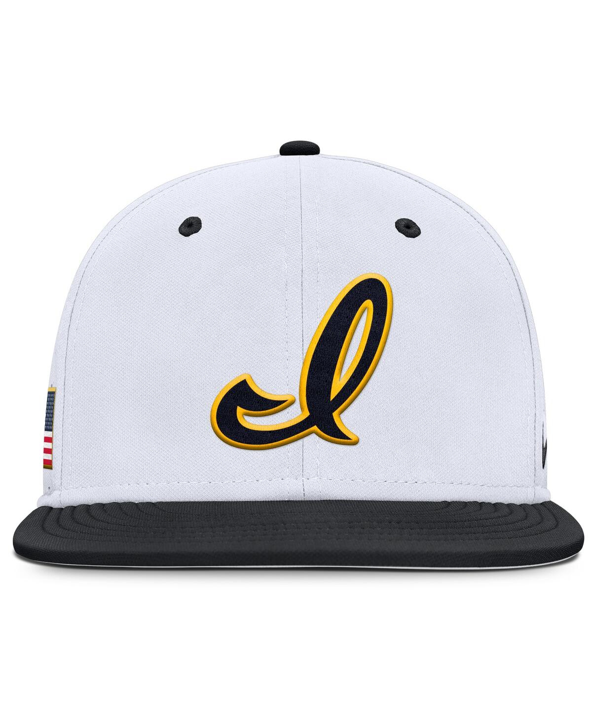 Nike Men's White Iowa Hawkeyes On-Field Dugout True Performance Fitted Hat