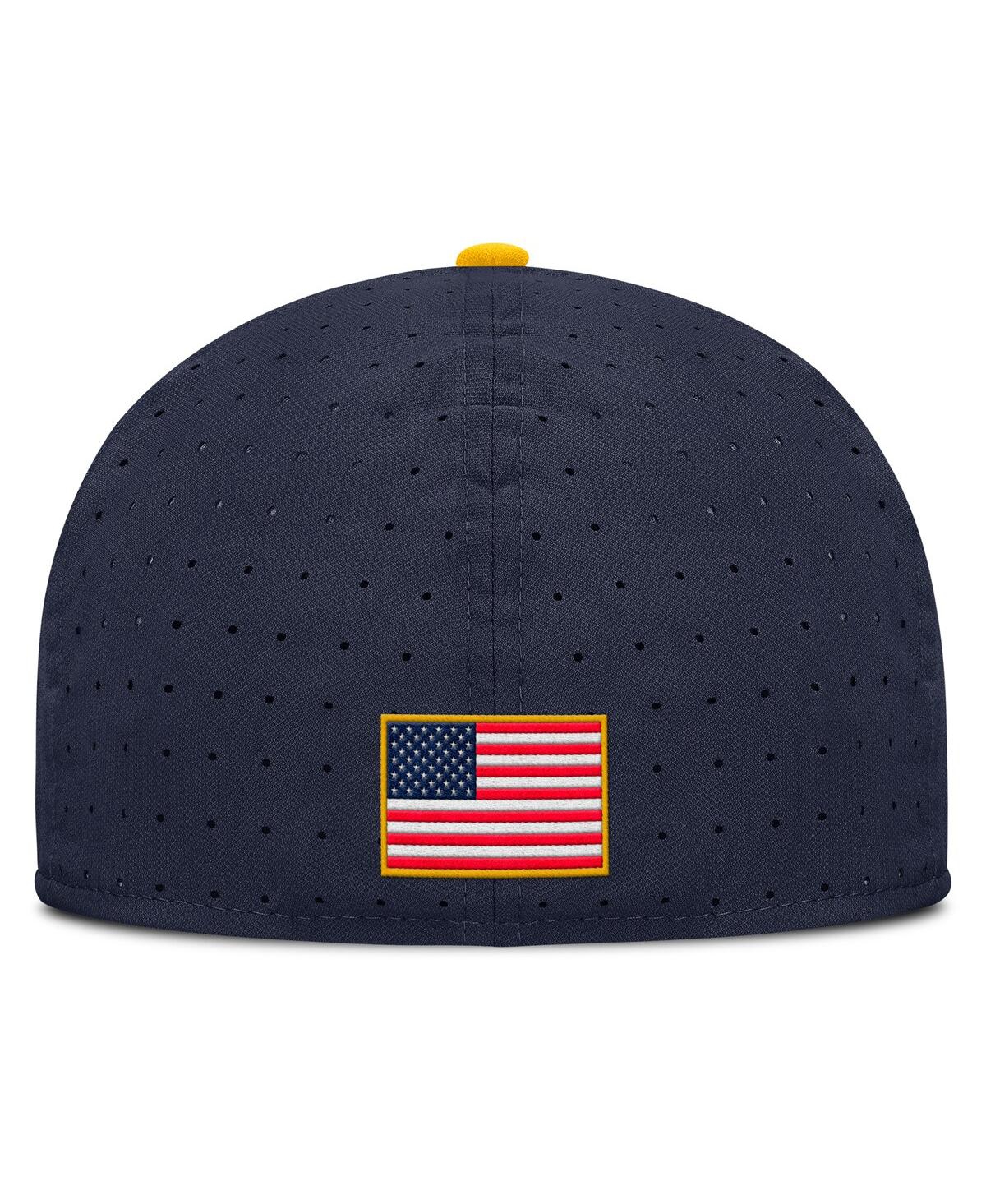 Nike Men's Navy Michigan Wolverines On-Field Dugout True Performance Fitted Hat