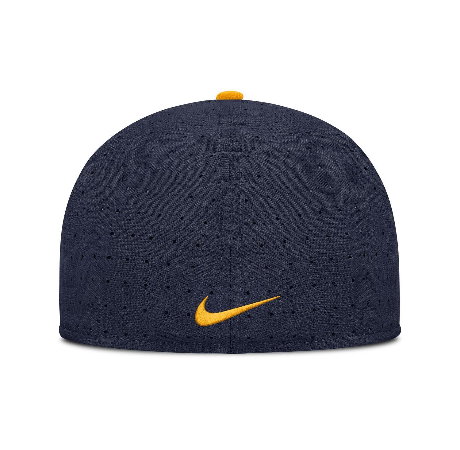 Men's Navy West Virginia Mountaineers On-Field Dugout True Performance Fitted Hat
