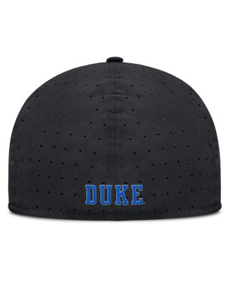 Men's Black Duke Blue Devils On-Field Dugout True Performance Fitted Hat