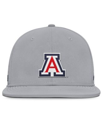 Men's Gray Arizona Wildcats On-Field Dugout True Performance Fitted Hat