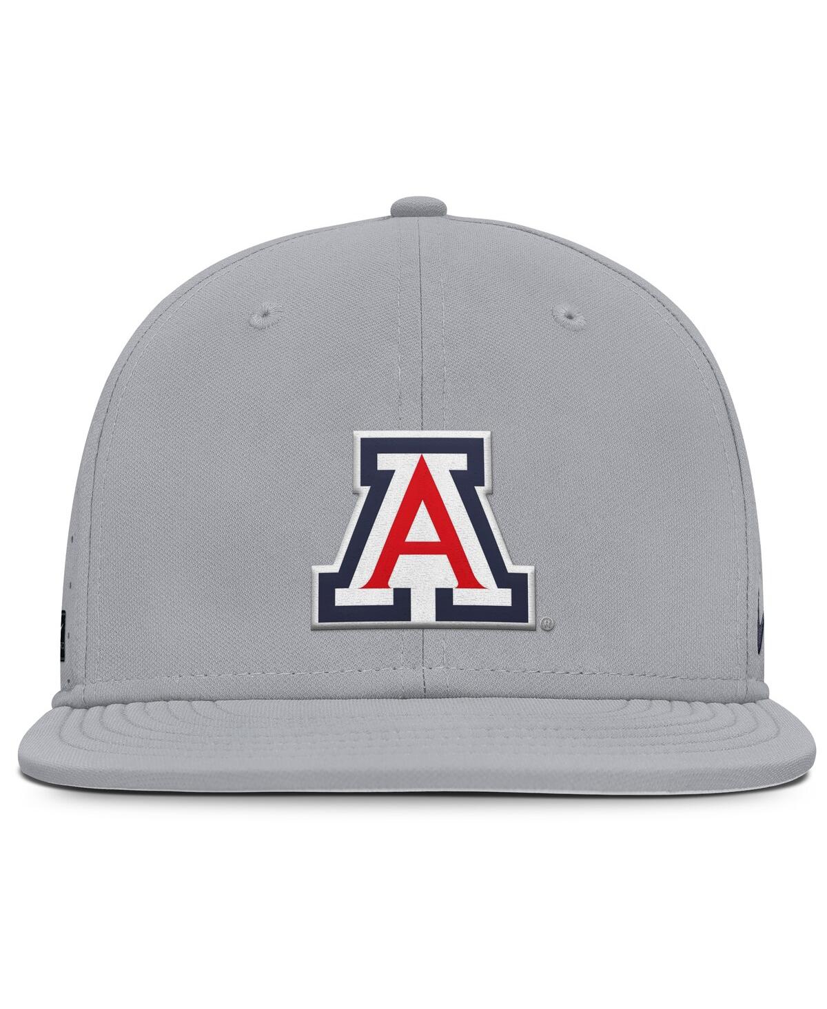 Nike Men's Gray Arizona Wildcats On-field Dugout True Performance Fitted Hat In Gray