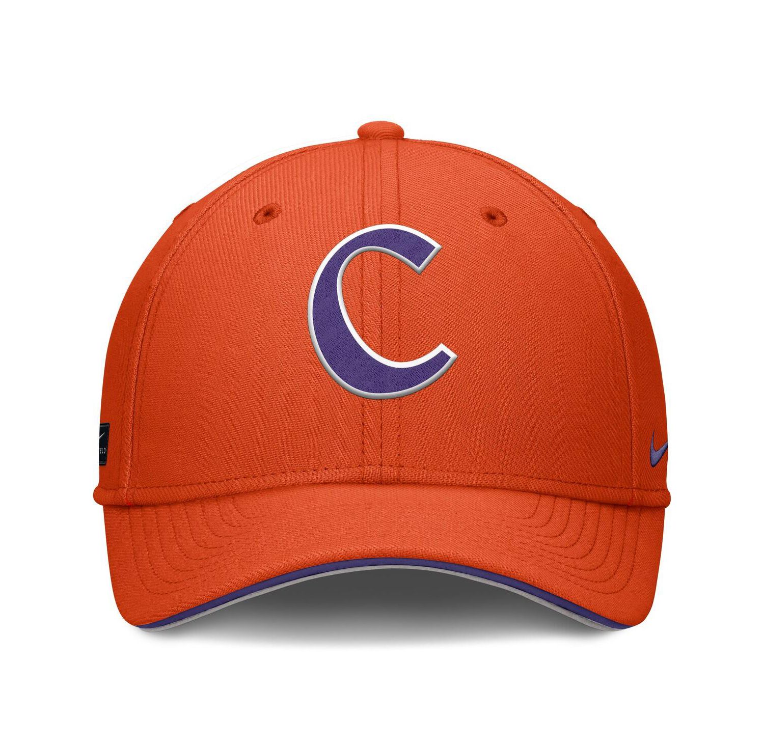 Men's Orange Clemson Tigers 2025 Dugout Coaches Rise Swoosh Performance Flex Hat