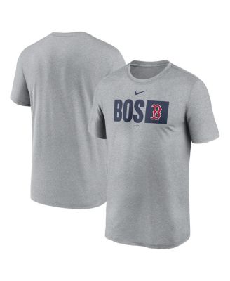 Nike - Men's Heather Gray Boston Red Sox Tricode Legend T-Shirt