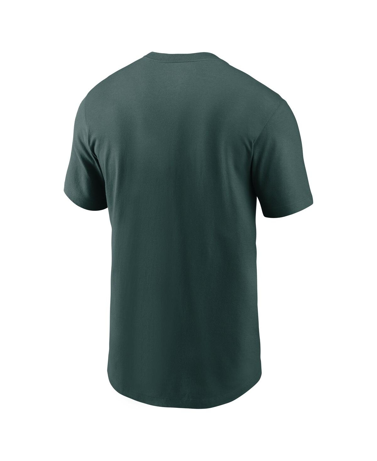 Nike Men's Green Athletics Team Block T-shirt In Green