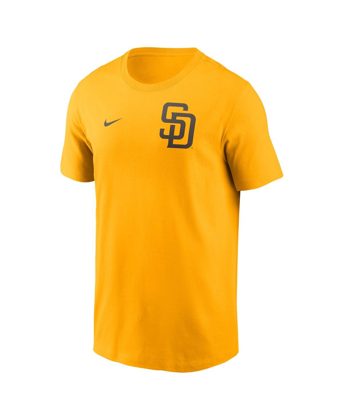 Nike Gold San Diego Padres 2-hit T-shirt In Gold