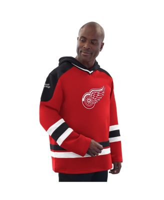 Men's Red/Black Detroit Red Wings Hockey Pullover Hoodie