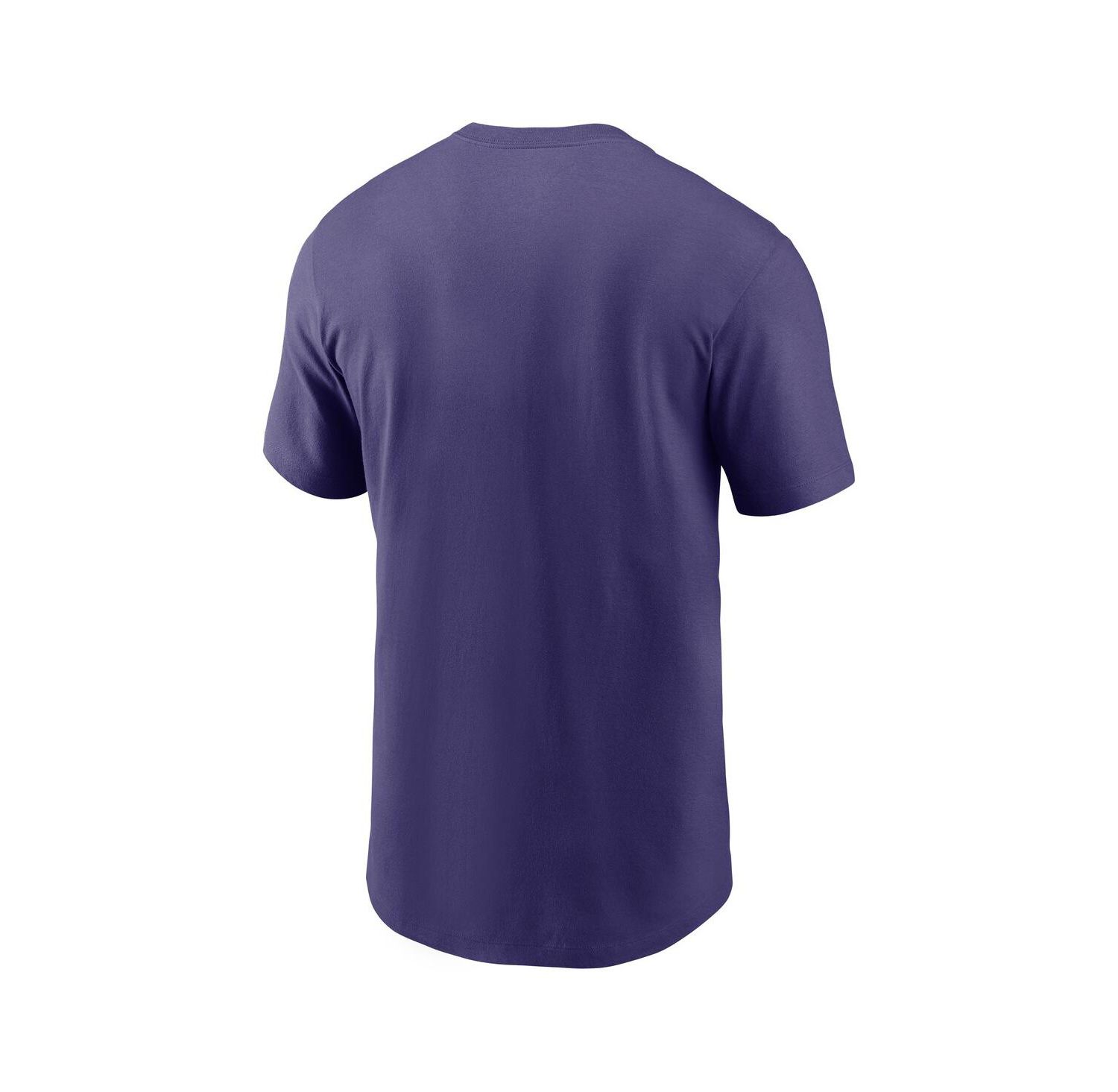 Men's Purple Clemson Tigers Baseball Logo T-Shirt