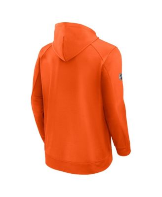 Men's Orange New York Islanders Authentic Pro Rink Fleece Pullover Hoodie