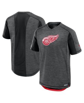 Fanatics - Men's Black Detroit Red Wings Authentic Pro Rink Tech T-Shirt