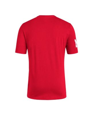 Men's Scarlet Nebraska Huskers Fresh Wordmark T-Shirt
