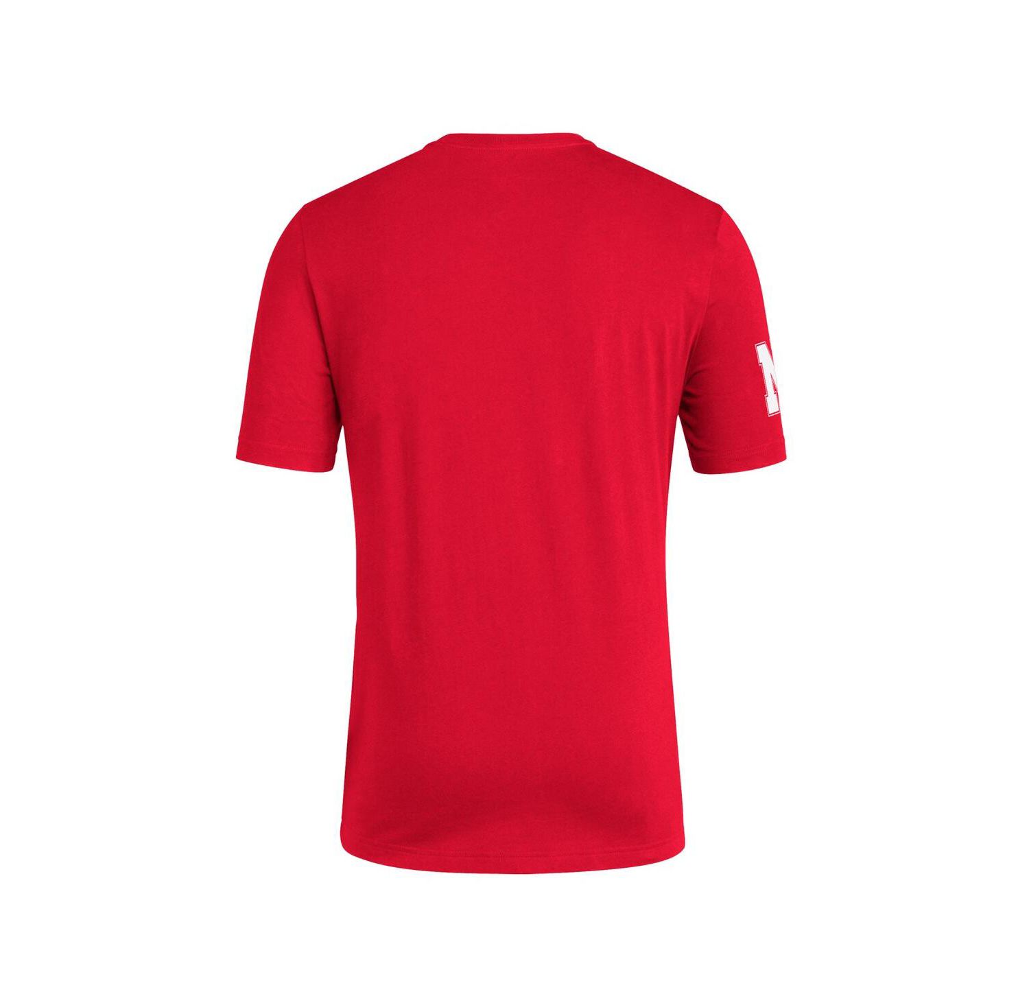 Men's Scarlet Nebraska Huskers Fresh Wordmark T-Shirt
