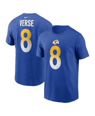 Nike - Men's Jared Verse Royal Los Angeles Rams 2024 NFL Draft First Round Pick Name Number T-Shirt