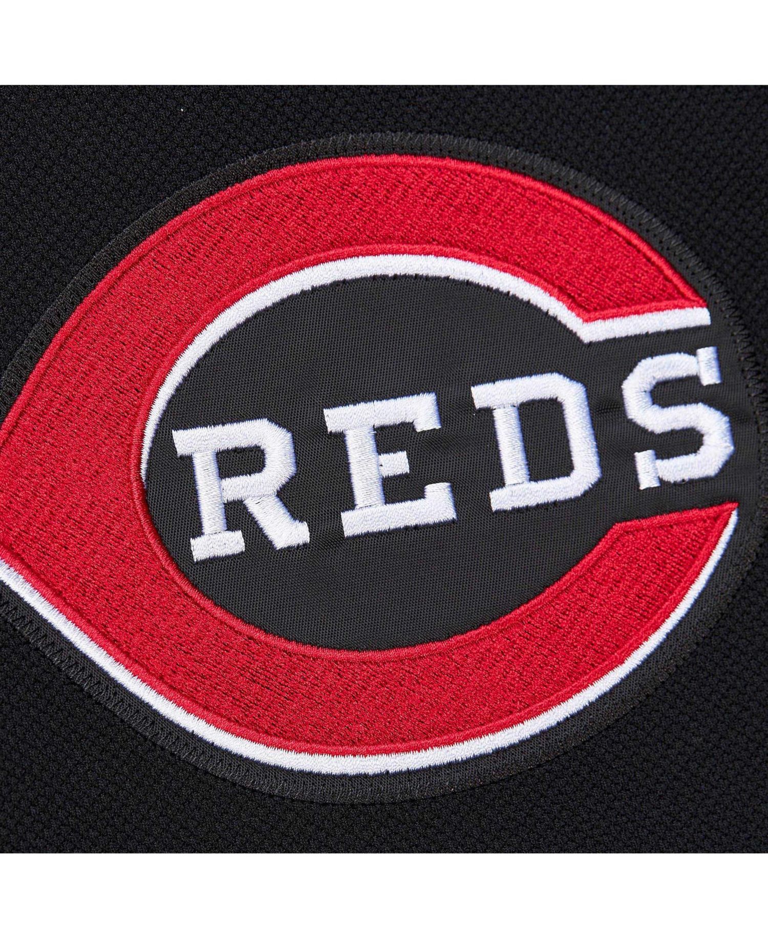 Mitchell Ness Men's Ken Griffey Jr. Black Cincinnati Reds Cooperstown Collection Authentic Mesh Batting Practice Jersey