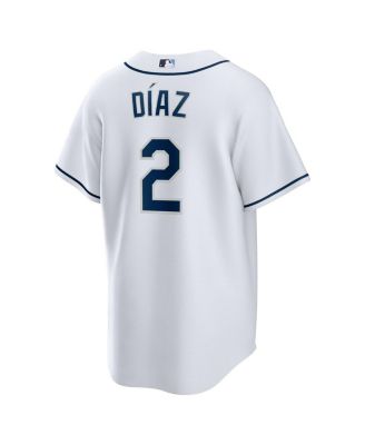Men's Yandy Díaz White Tampa Bay Rays Home Replica Player Jersey