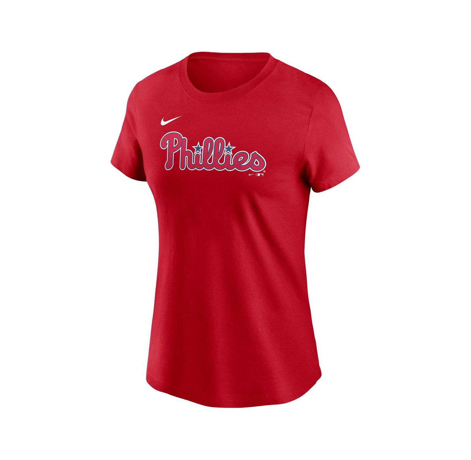 Women's J.T. Realmuto Red Philadelphia Phillies Fuse Name & Number T-Shirt