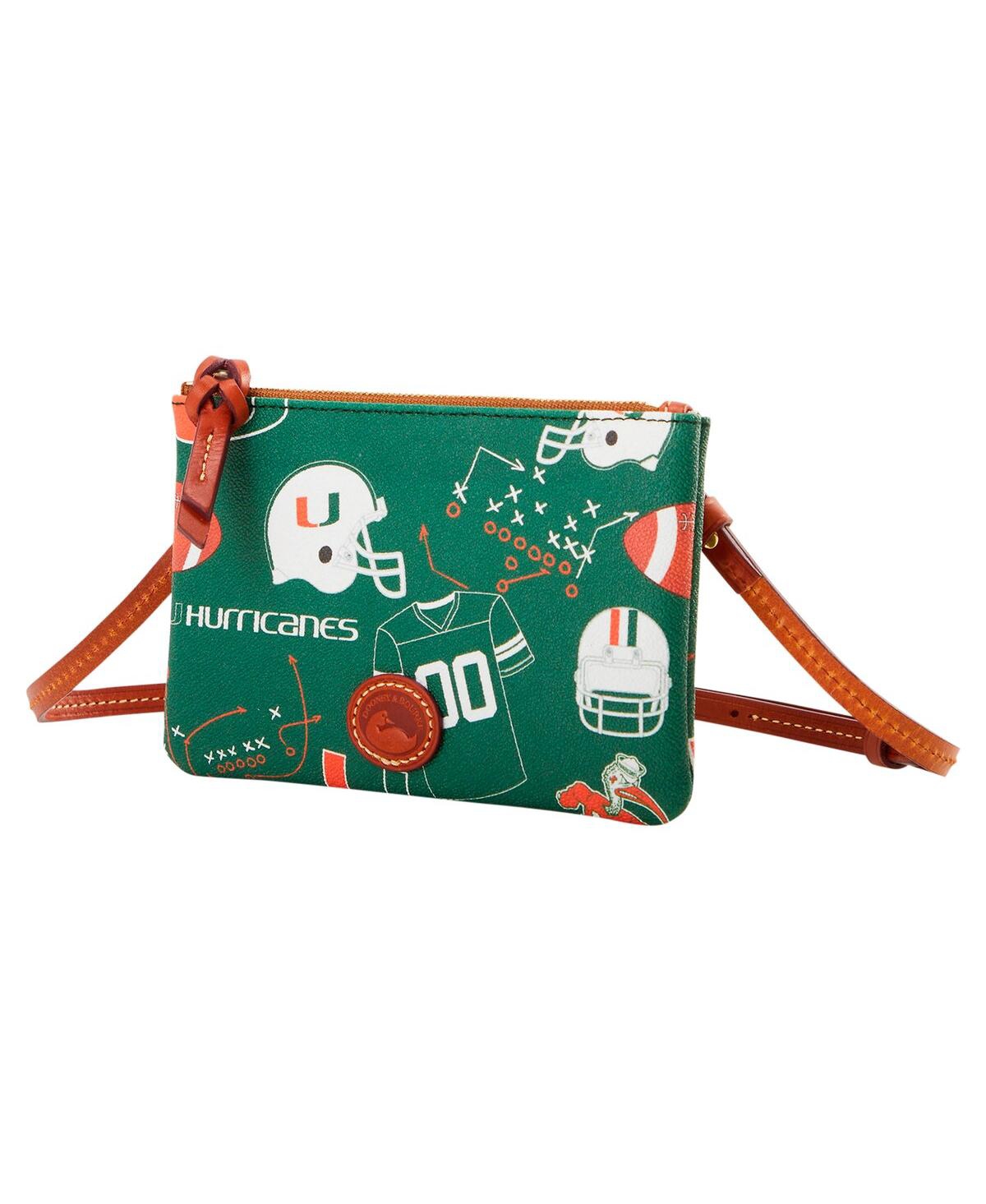 Dooney & Bourke Miami Hurricanes Top Zip Crossbody Purse In No Color