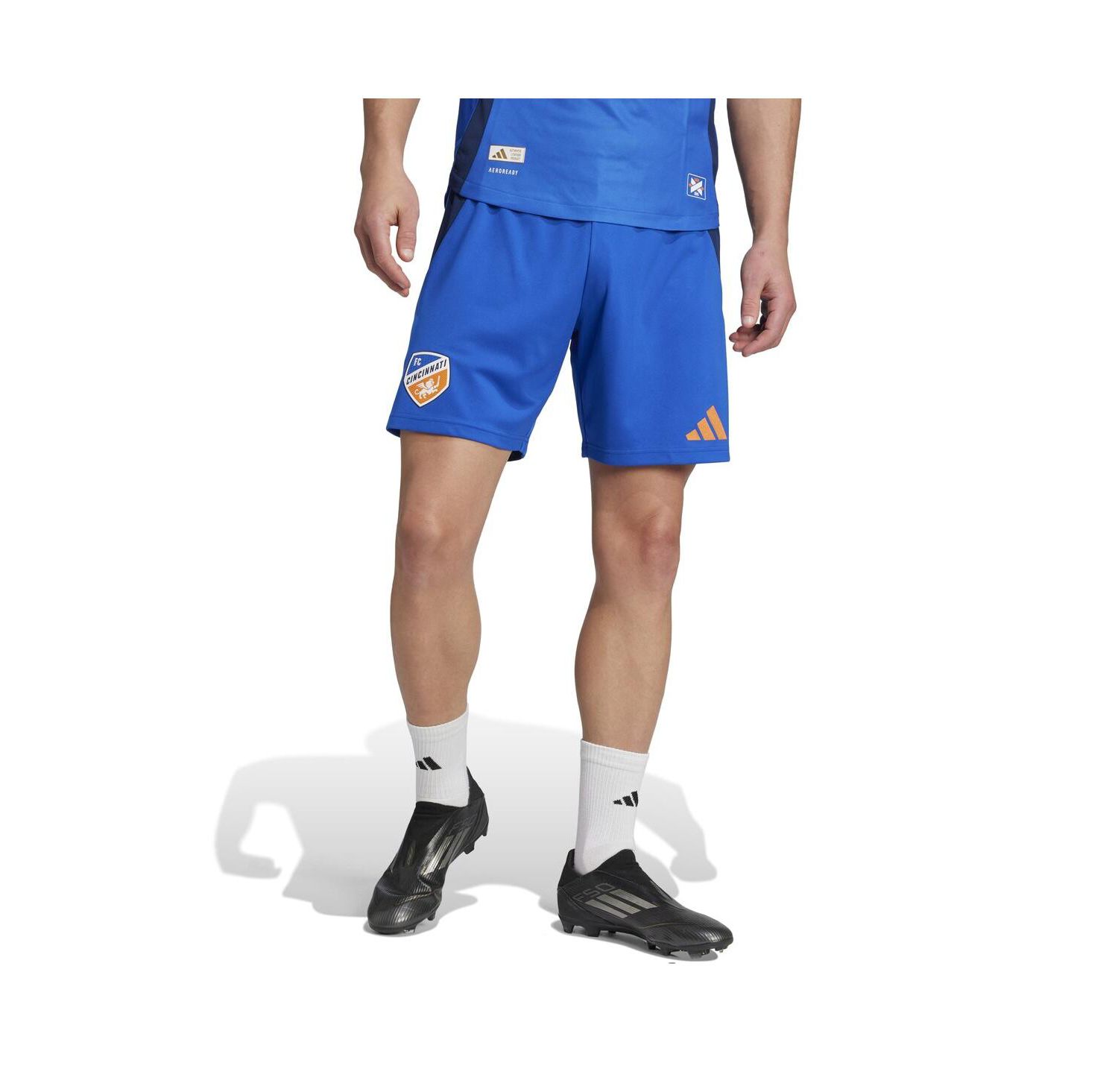 Men's Blue FC Cincinnati Home 2025 Orange and Blue Legacy Kit Authentic Shorts