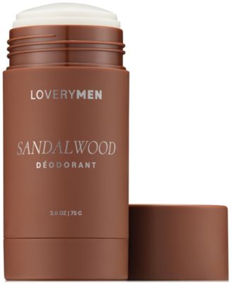 LoveryMen Sandalwood Deodorant Stick, 2.6 oz.