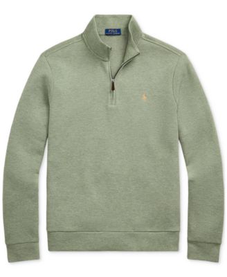 【POLO RALPH LAUREN】 Double Knit Quarter-Zip Sweatshirt ★ Polo Ralph Lauren Men's Double-Knit Mesh Quarter-Zip
