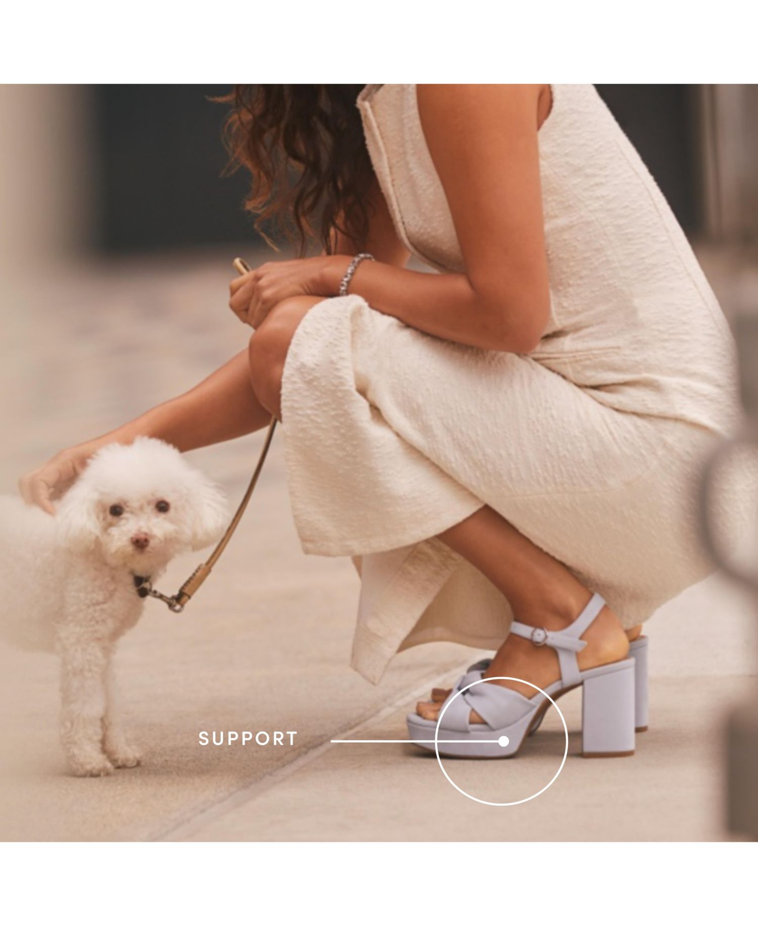 Women's August Square Open Toe Platform Sandals