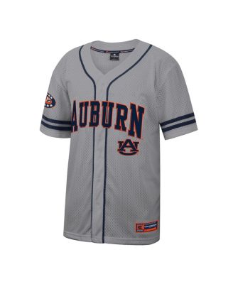 Men's Gray Auburn Tigers Free Spirited Baseball Jersey