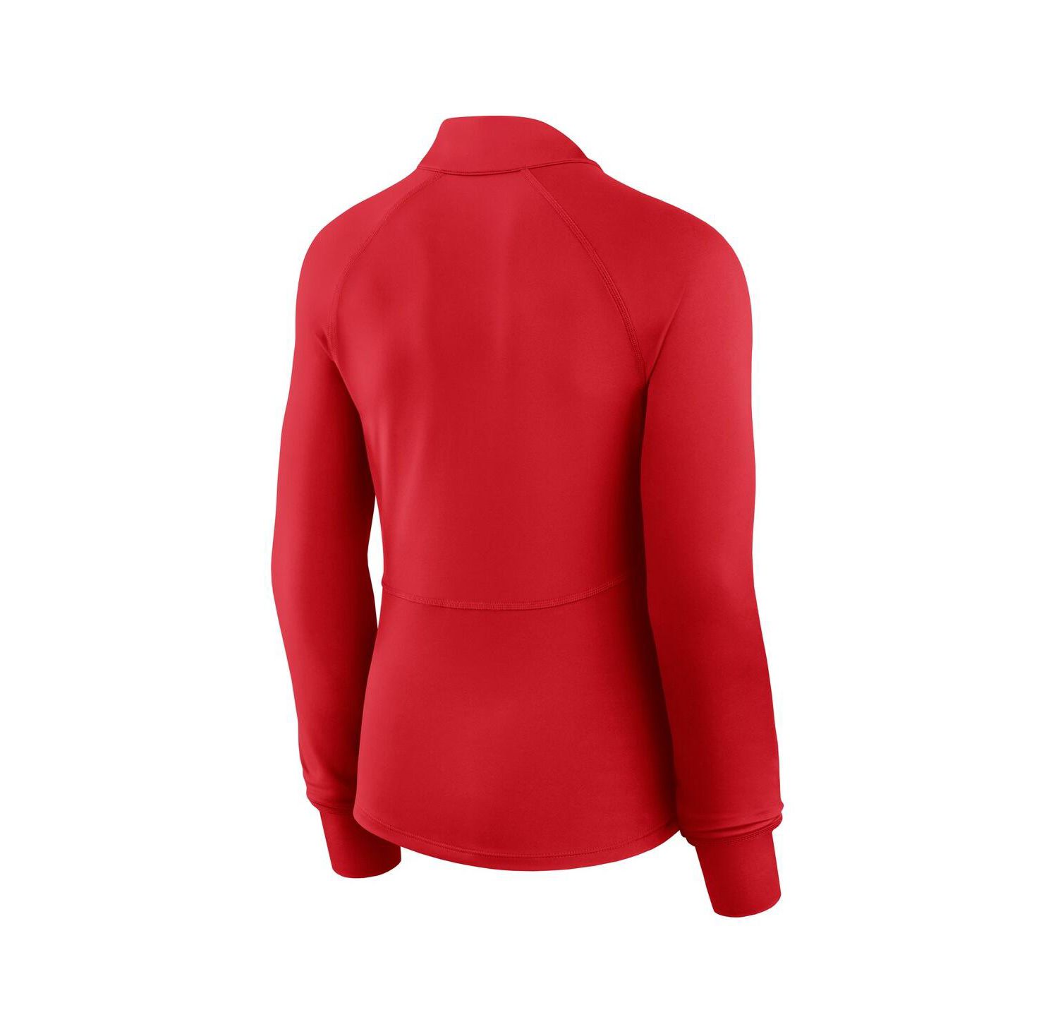 Women's Red Philadelphia Phillies Elements Raglan Tri-Blend Quarter-Zip Top
