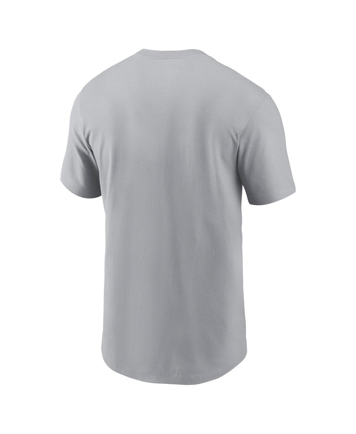 Nike Men's Gray Green Bay Packers Lockup Essential T-shirt In Gray