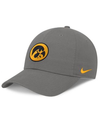 Nike - Men's Gray Iowa Hawkeyes Club Adjustable Hat