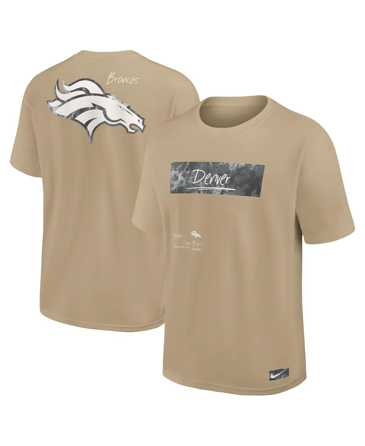 Nike Men's Tan Denver Broncos Statement Max90 T-shirt In Tan