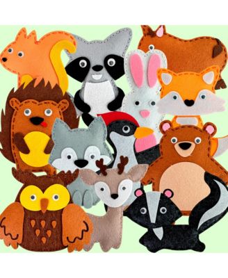 Kids Crafts Ages 4-8 DIY Beginner Needle and Thread Kit - 12 Sewing Kit Basic