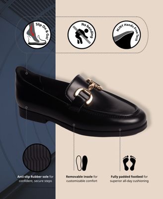 Womens Avery Street Hands-Free Slip On Technology Loafers
