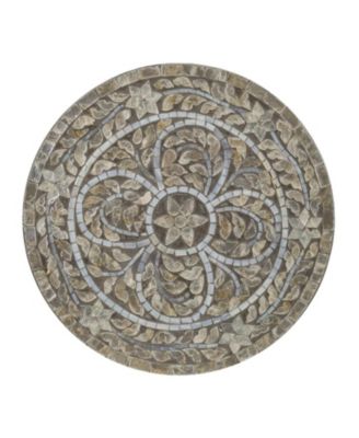 Luxury Accent Table Stool Elegant Star Foliage Pattern Design