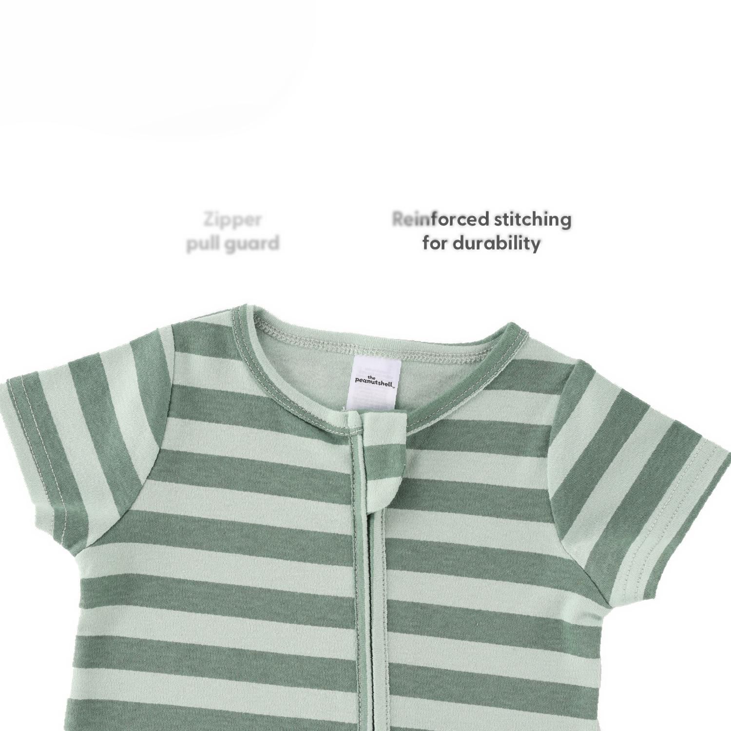 Baby Boys Rompers - 2 Pack, Green Dino