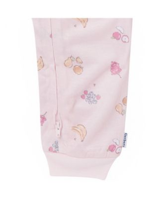 Toddler Girls Footless Pajamas with Reverse Zipper, 3-Pack