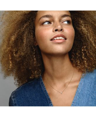 Gold-Plated Triple Stone Heart Collier Pendant Necklace