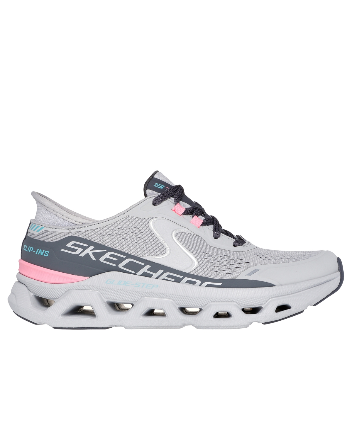 Shop Skechers Women's Slip-ins: Glide-step Altus Athletic Walking Sneakers From Finish Line In Gray,pink
